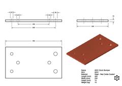 R051 Back Plate (450 x 250 x 15 mm)