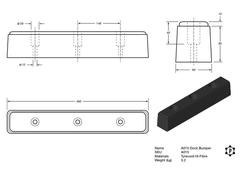 R802 Dock Bumper (490 x 80 x 80mm)