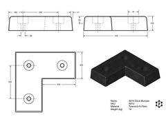 R014 Dock Bumper (450 x 450 x 100 mm)