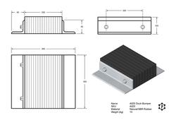 R025 Dock Bumper (300 x 250 x 100 mm)