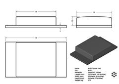R161 TipperPad (152 x 88 x 28mm)