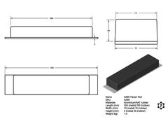 R399 Tipper Pad (355 x 75 x 44mm)