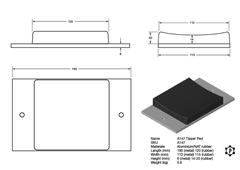 R247 Tipper Pad (190 x 115 x 20-26 mm