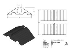 R218 Cable and Hose Protection Ramps (100 x 30 x 9000 mm)