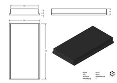 R033 Front Plate (450 x 245 x 50 mm)